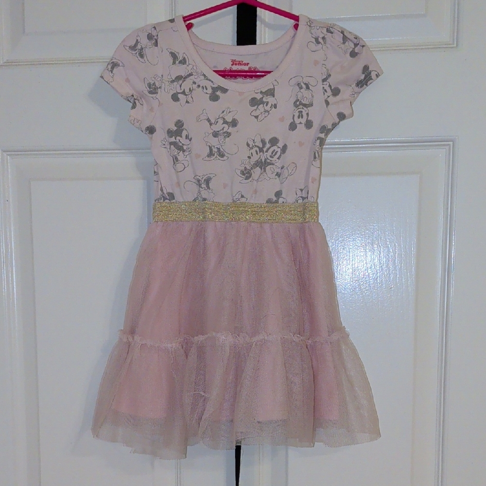 Pink and Gold Kids Dress